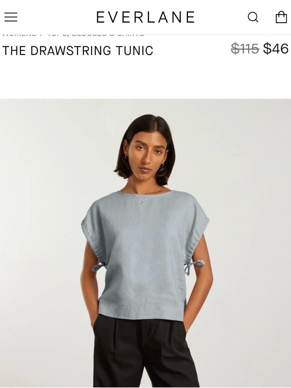 Everlane Drawstring Tunic